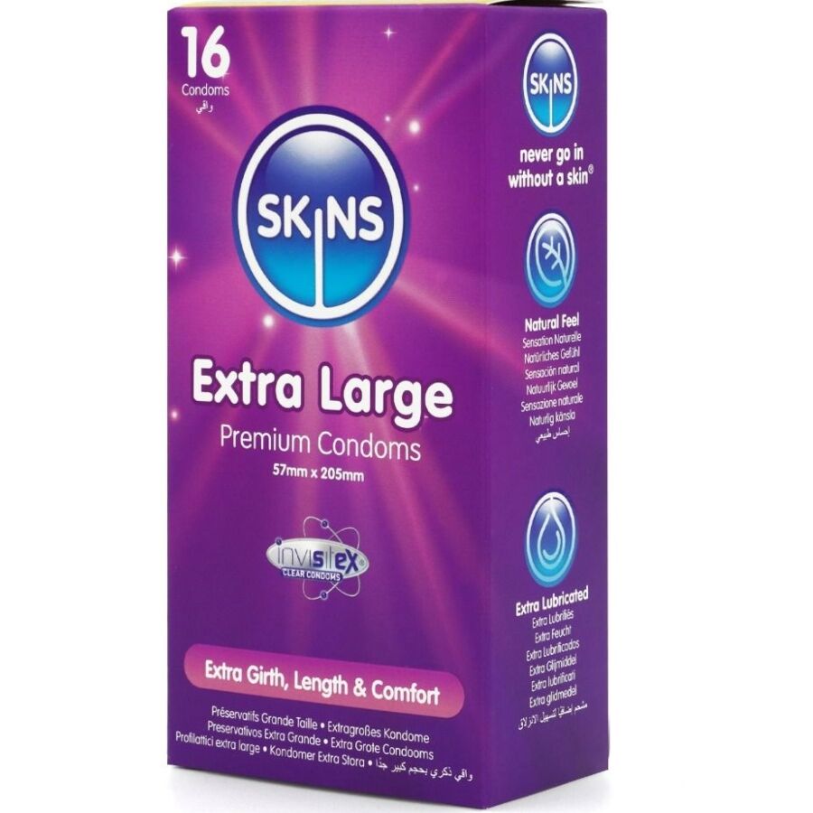 Alternative view of SKINS - EXTRA LARGE PREMIUM CONDOMS PACK 16