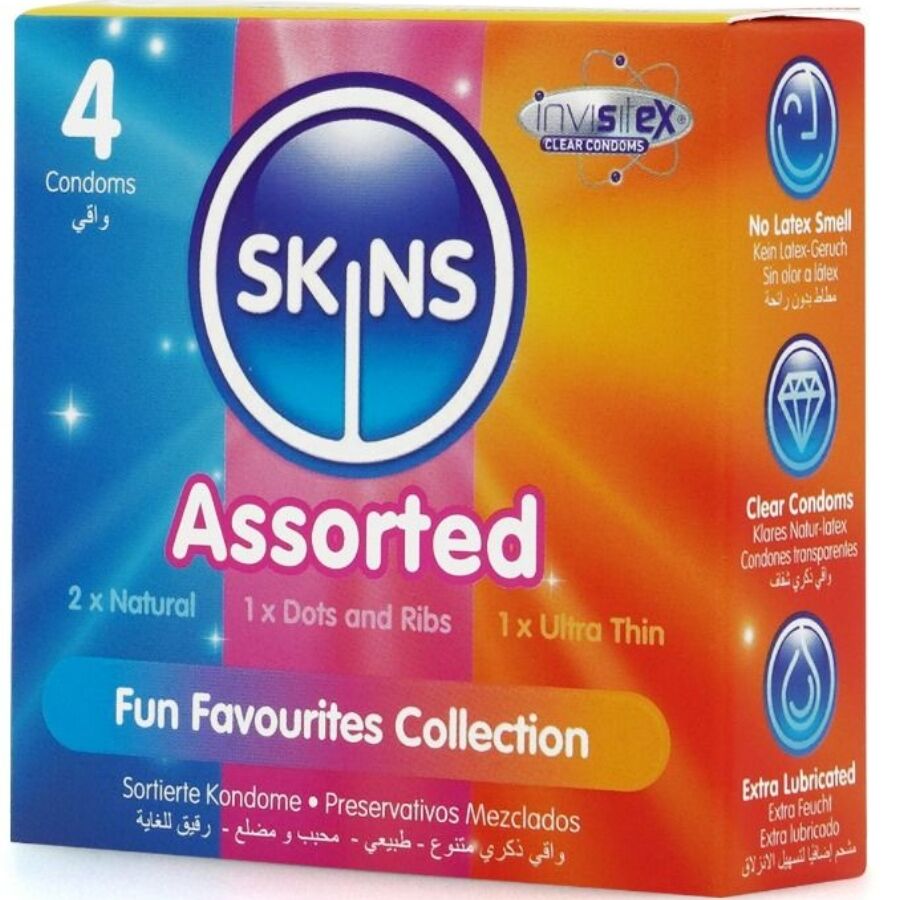 Alternative view of SKINS - ASSORTED PREMIUM CONDOMS PACK 4
