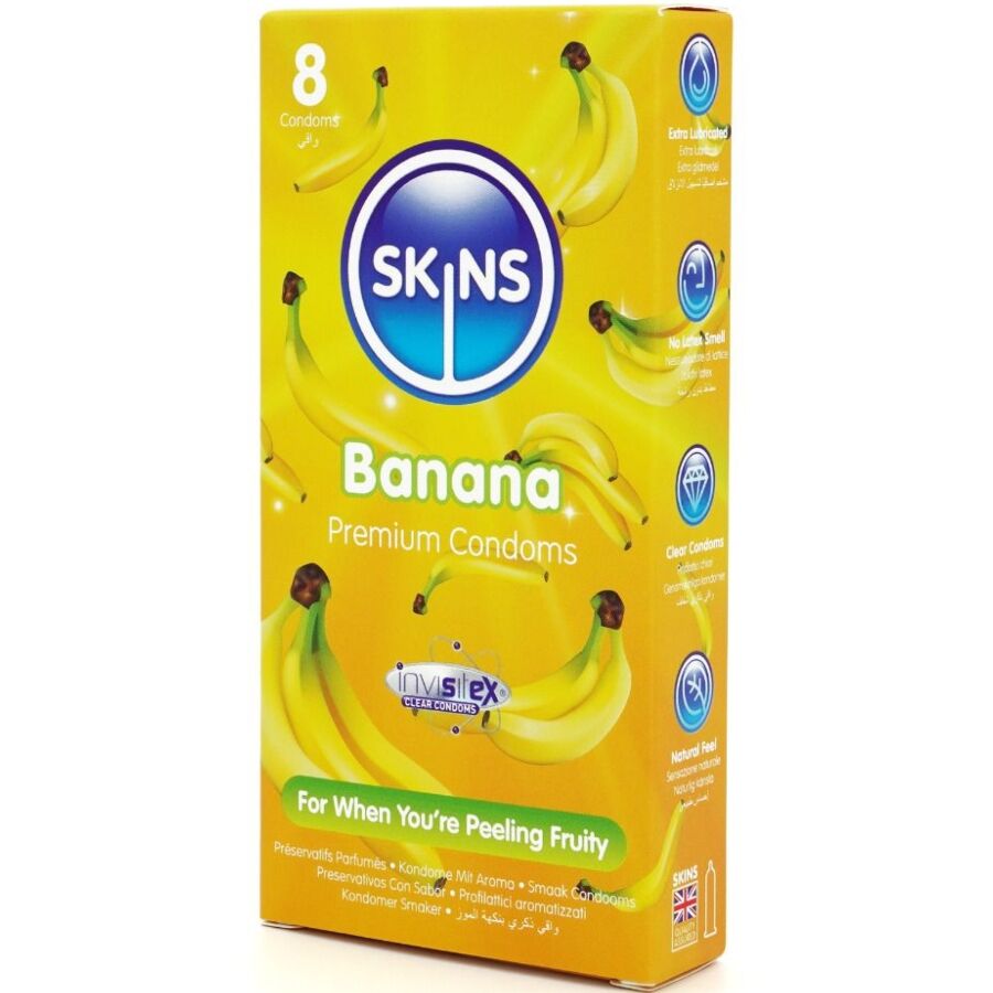 Alternative view of SKINS - BANANA PREMIUM CONDOMS PACK 8