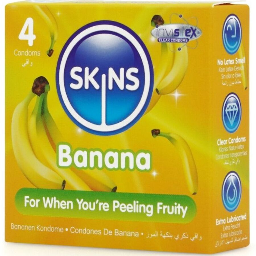 Alternative view of SKINS - BANANA PREMIUM CONDOMS PACK 4