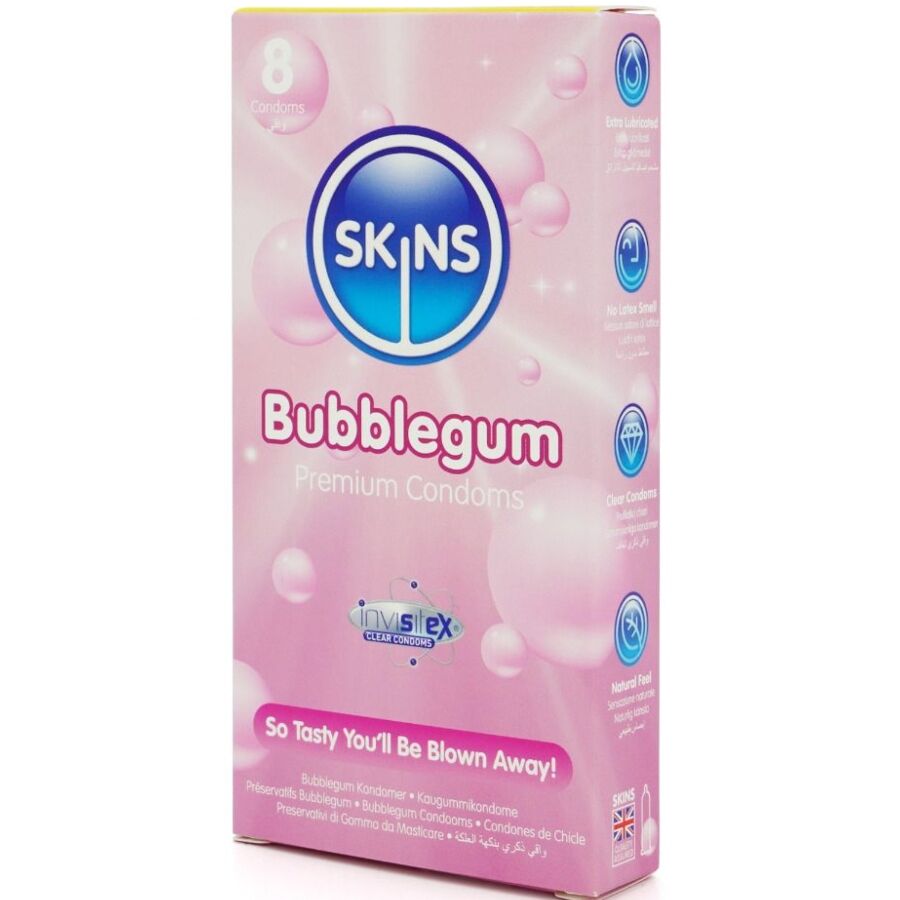 Alternative view of SKINS - BUBBLEGUM PREMIUM CONDOMS PACK 8