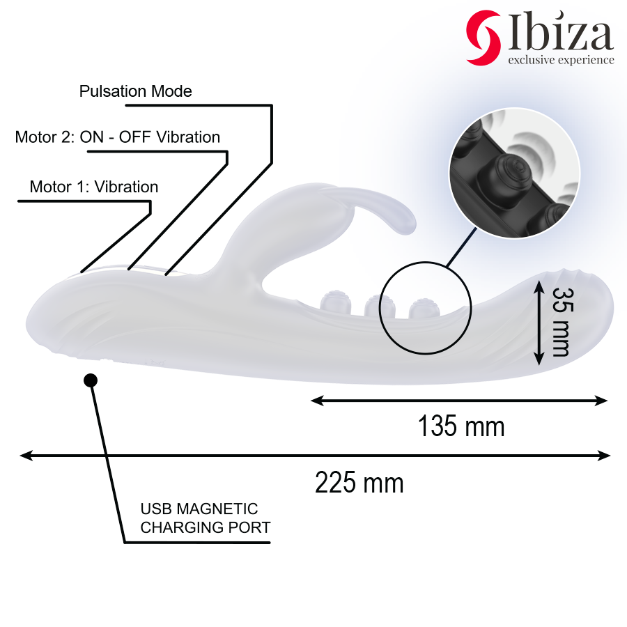 IBIZA - VIBRATING RABBIT WITH PULSATION - Bild 5