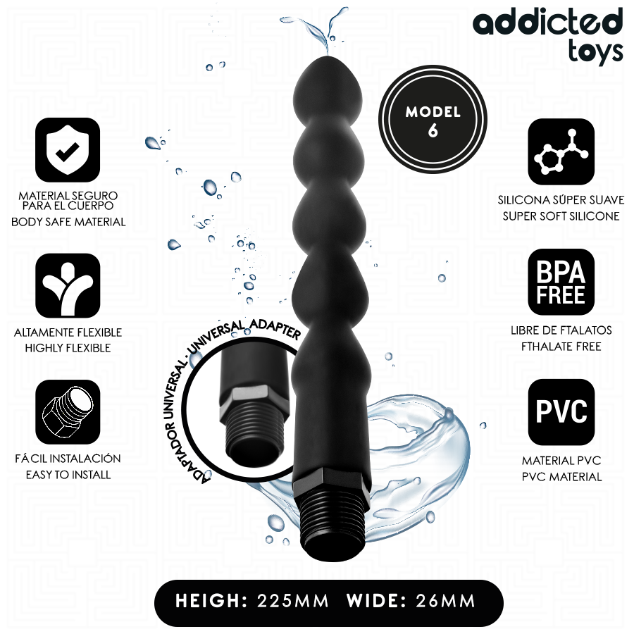 Alternative view of ADDICTED TOYS - ANAL CLEANER WITH UNIVERSAL ADAPTER MODEL 6
