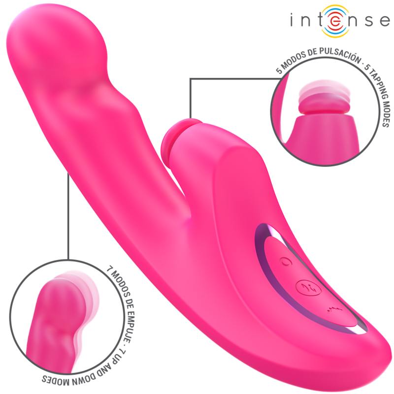 INTENSE - EMI VIBRATOR 13.5 CM MULTIFUNCTION 3 IN 1 10 VIBRATIONS PINK - Bild 2