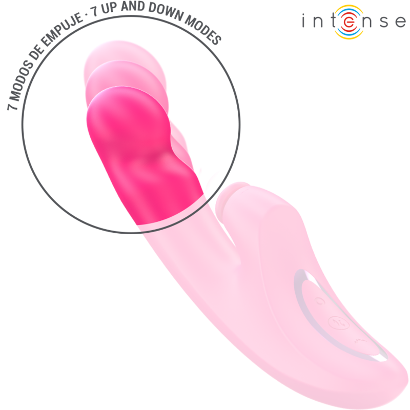 INTENSE - EMI VIBRATOR 13.5 CM MULTIFUNCTION 3 IN 1 10 VIBRATIONS PINK - Bild 4