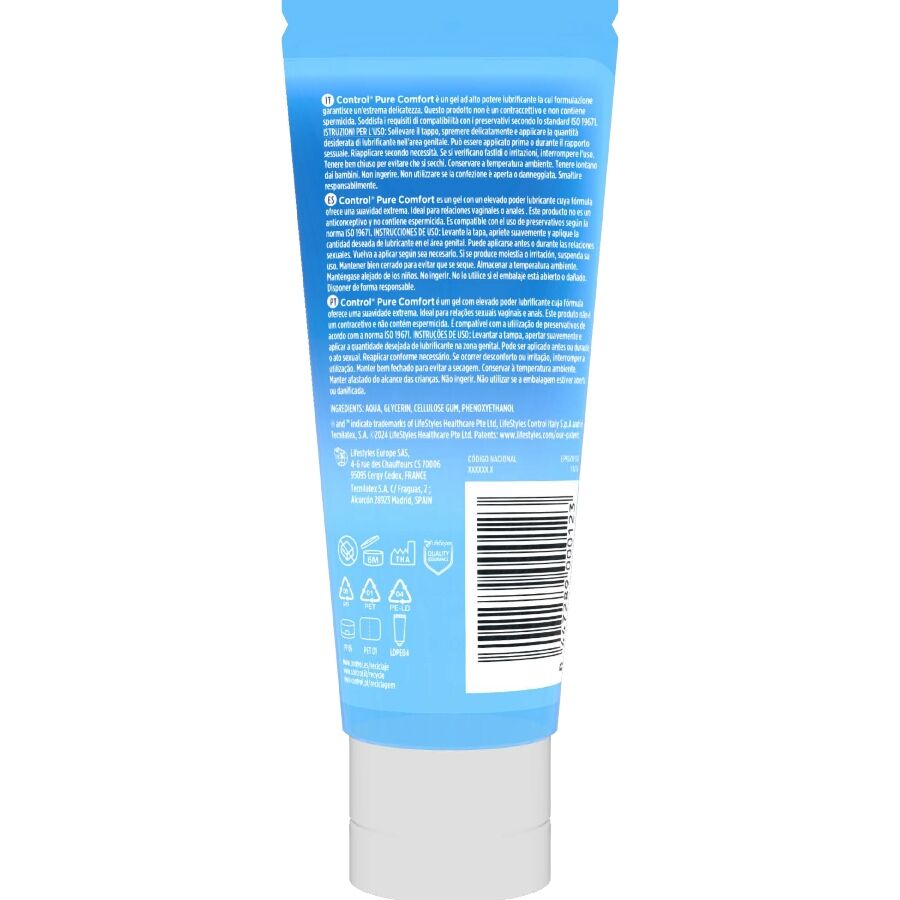 Alternative view of CONTROL - PURE COMFORT INTENSE HYDRATION LUBRICANT 80 ML