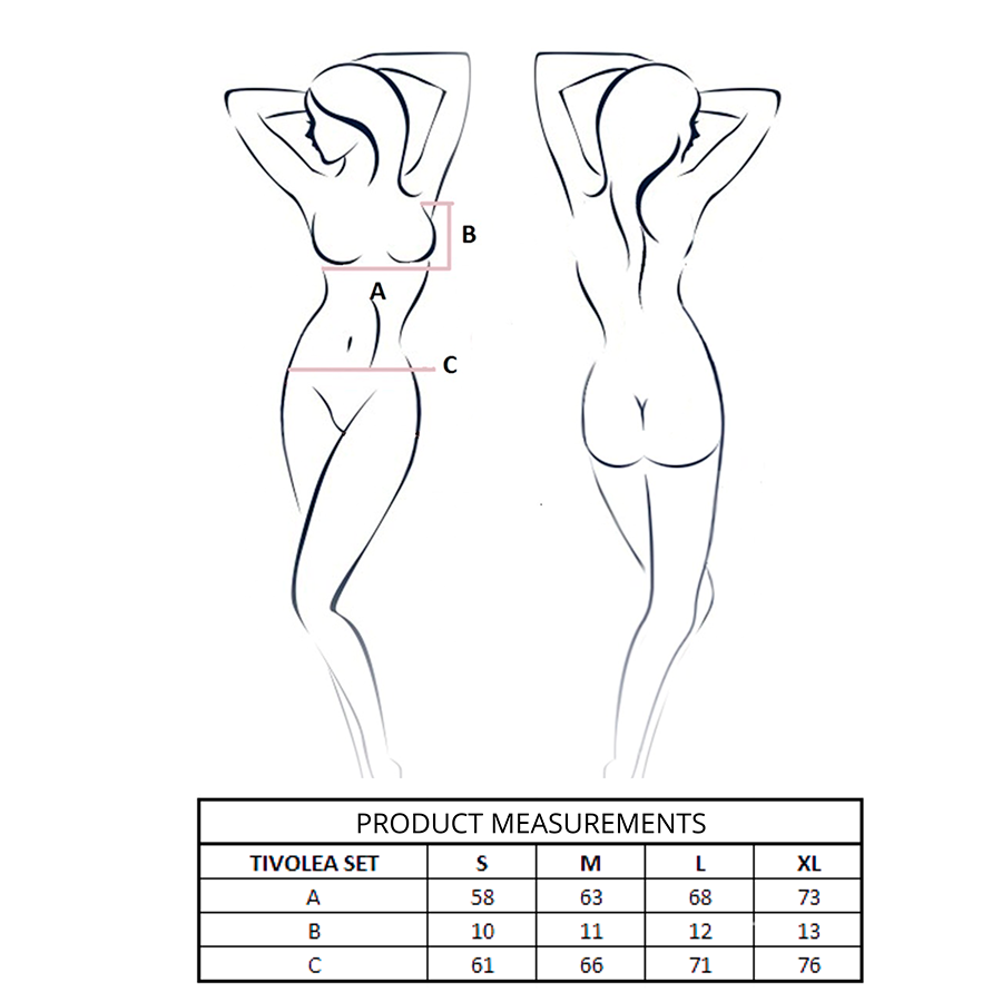 PASSION - TIVOLEA BRA + THONG SET VIOLET S/M - Bild 4