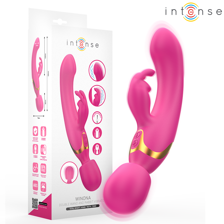 INTENSE - WINONA DOUBLE VIBRATOR RABBIT  WAND