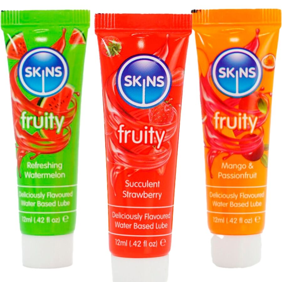 Alternative view of SKINS - FRUITY LUBES KIT WATERMELON, STRAWBERRY  MANGO LUBRICANTS 3 x 12 ML