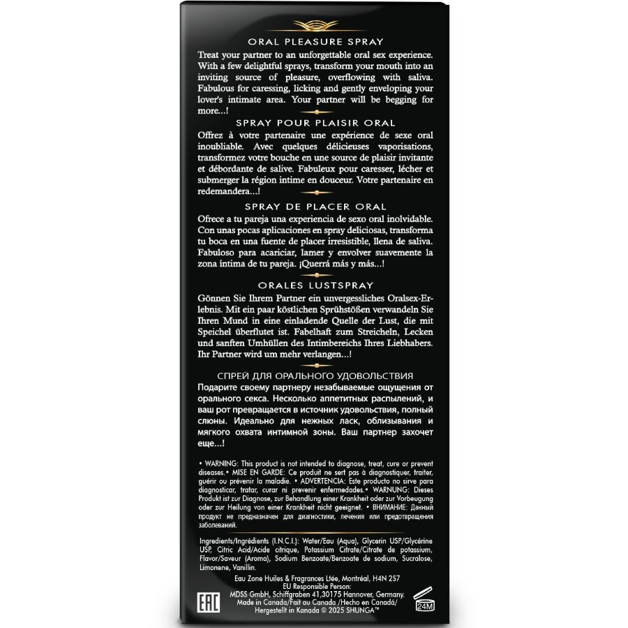 SHUNGA - WAVES PLEASURE SPRAY ORAL SEDUCTIVE WATERMELON 20 ML - Bild 4