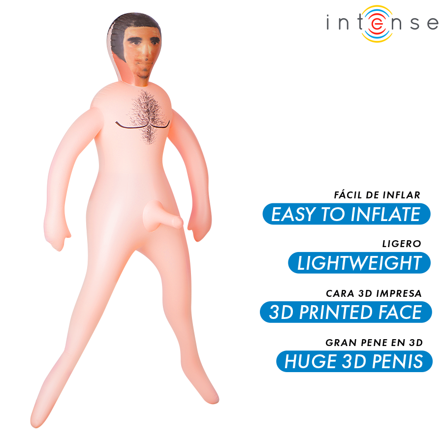 Alternative view of INTENSE DOLLS - ANTHONY INFLATABLE DOLL WITH 3D PENIS