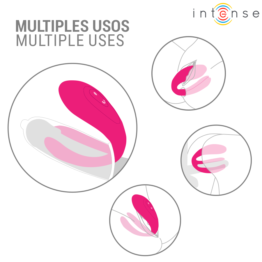 INTENSE - JULIA DOUBLE VIBRATOR CLAMP STIMULATOR REMOTE CONTROL - Bild 4