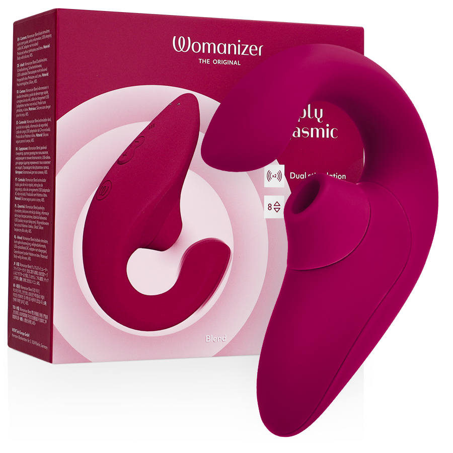 WOMANIZER - BLEND RABBIT VIBRATOR STIMULATOR VIBRANT PINK