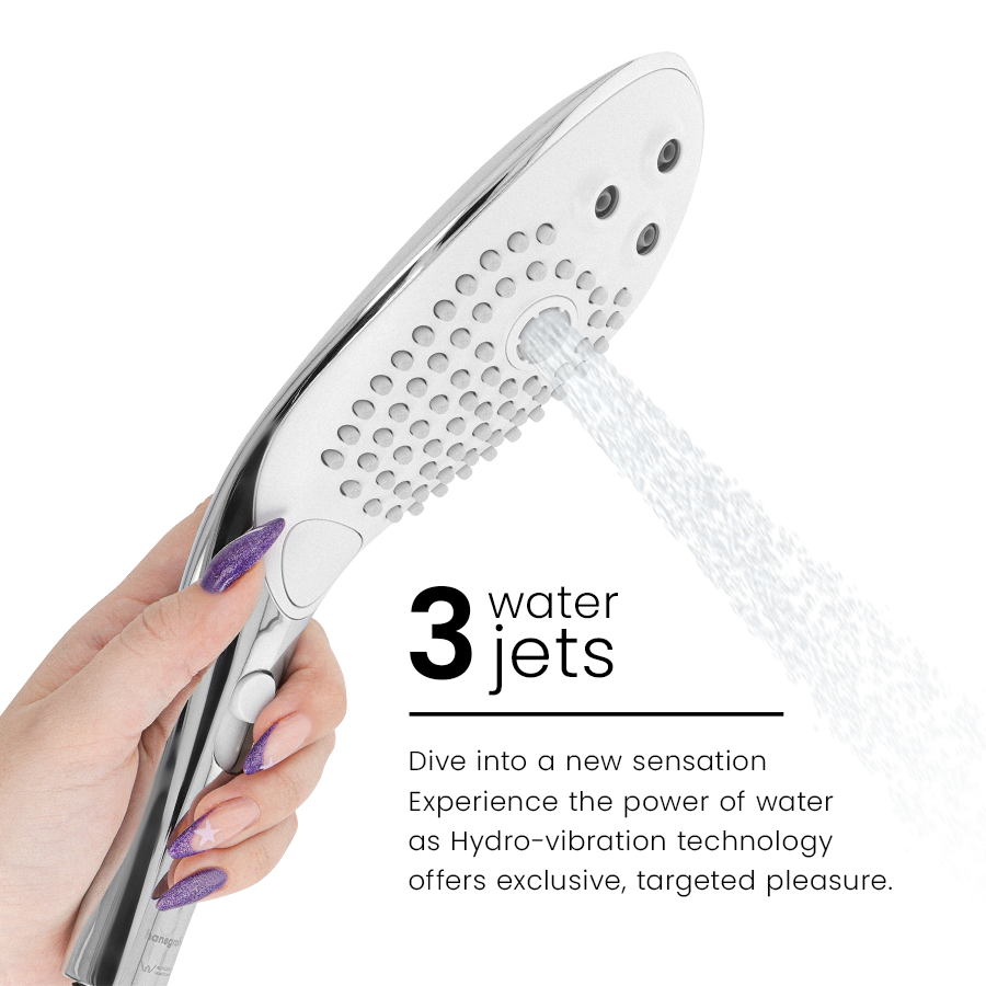 WOMANIZER - WAVE CLITORAL STIMULATING SHOWER HEAD CHROME - Bild 5