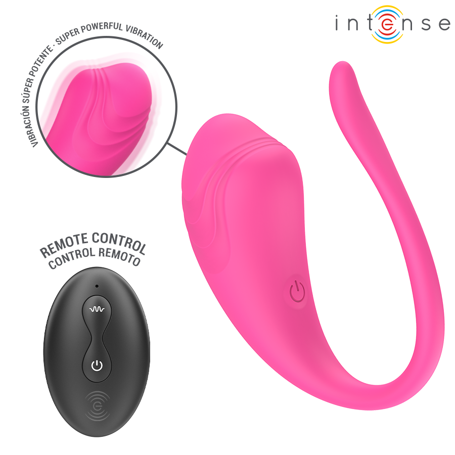 Alternative view of INTENSE - OLIVIA PINK VIBRATING EGG WITH REMOTE CONTROL