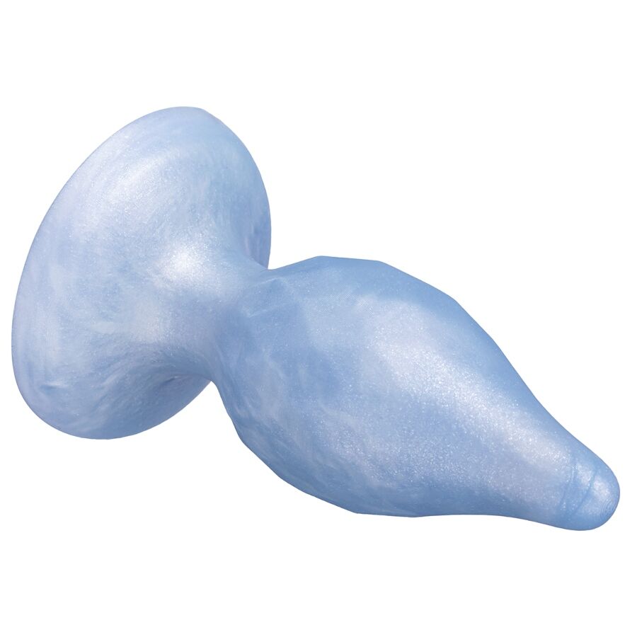 SILEXD - DIAMOND ANAL PLUG FANTASY LIQUID SILICONE THERMOREACTIVE PEARL BLUE 9.2 CM - Bild 4