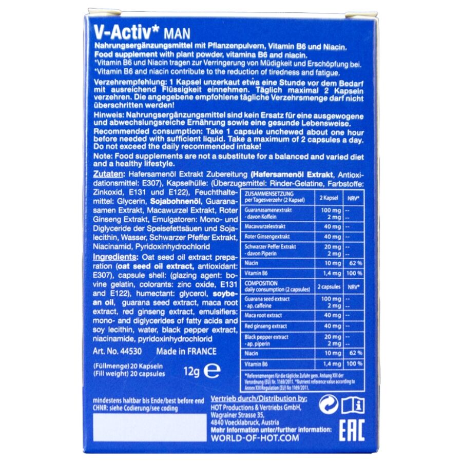 HOT - V-ACTIV CAPS MAN 20 UNITS - Bild 4
