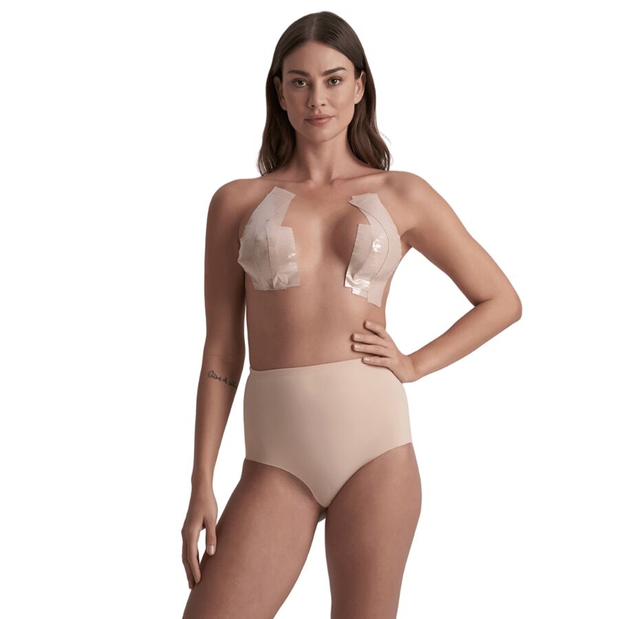 BYE-BRA - BODY TAPE DOUBLE SIDED DOUBLE SIDED TAPE BEIGE OR BLACK ONE SIZE 5 X 500 CM