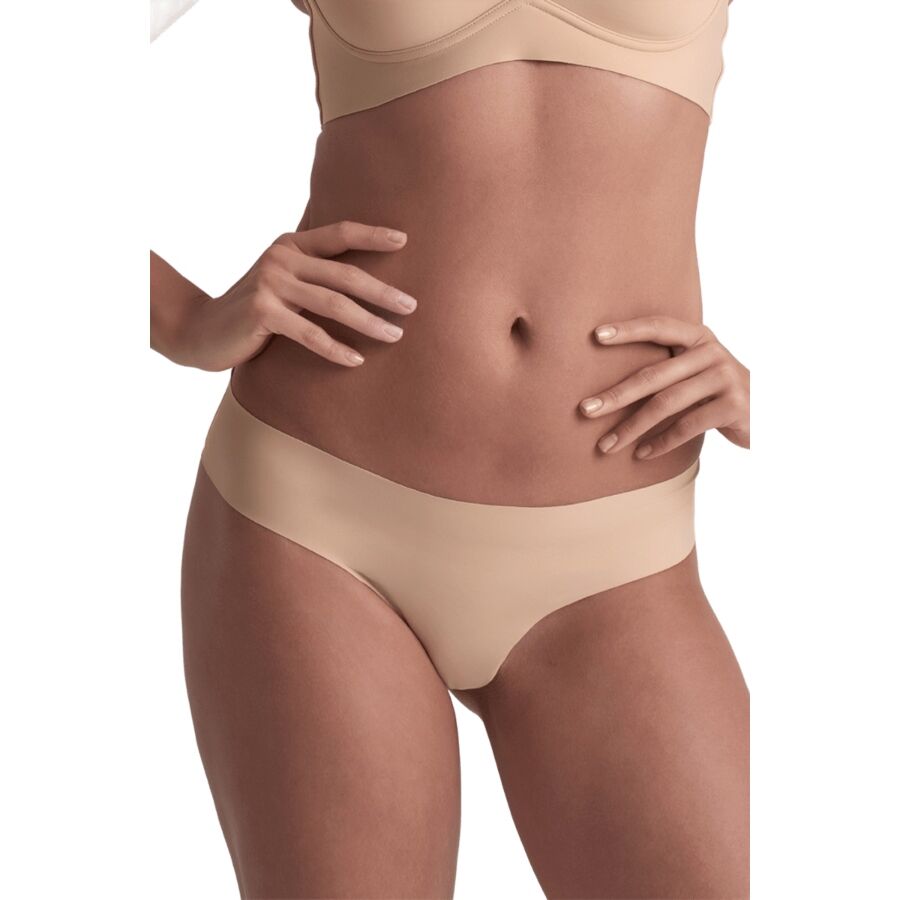 Alternative view of BYE-BRA - INVISIBLE THONG 2 PACK BEIGE  BLACK SIZE S - XXL