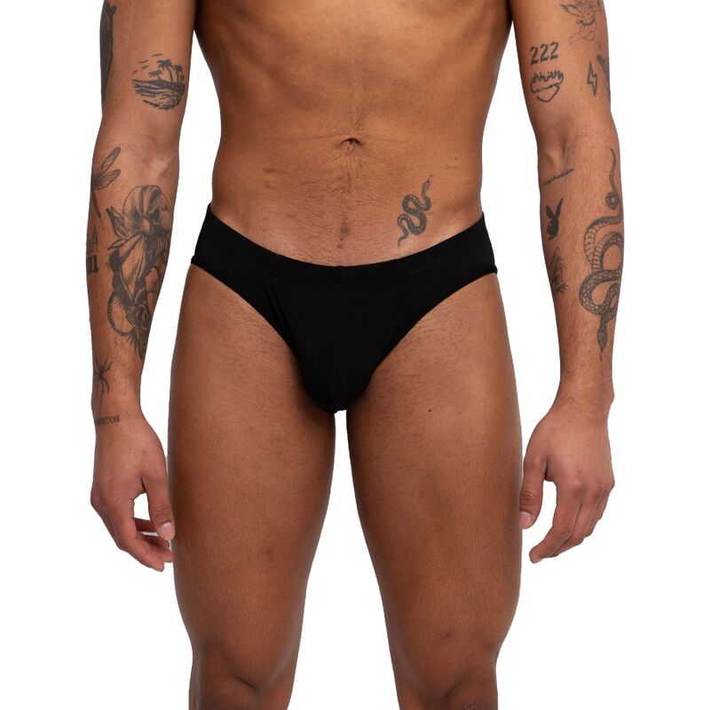 Alternative view of BURN - 019 BLACK SLIP S/M/L/XL