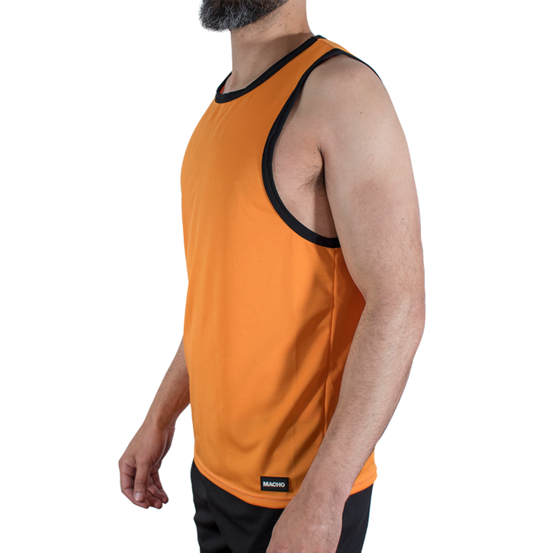 Alternative view of MACHO - CMV005 ORANGE GYM T-SHIRT S/M AND L/XL