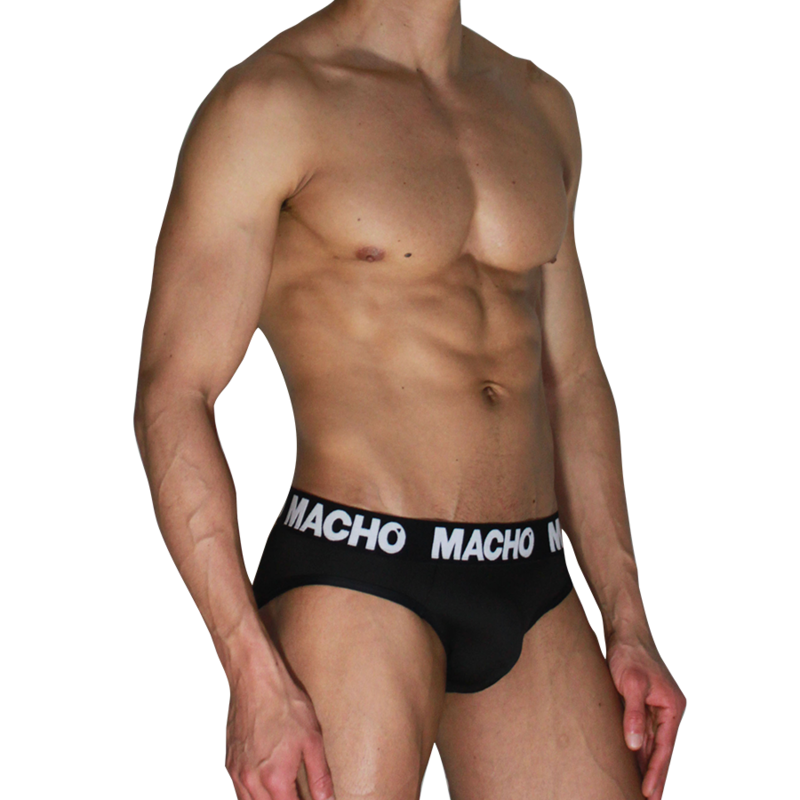 MACHO  - MCH007  CLASSIC SLIP BLACK + BLACK S - XL