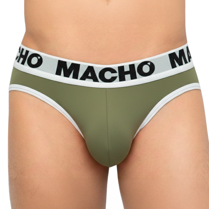 Alternative view of MACHO - MCH013 MILITARY GREEN SLIP S - XL