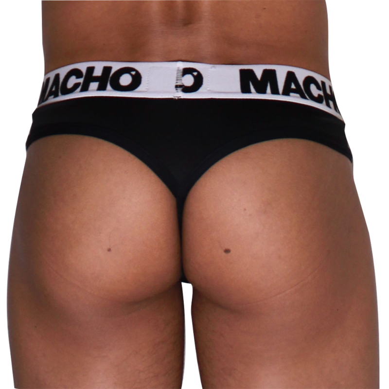 MACHO - MTG002 BLACK/BLACK THONG S - XL - Bild 3