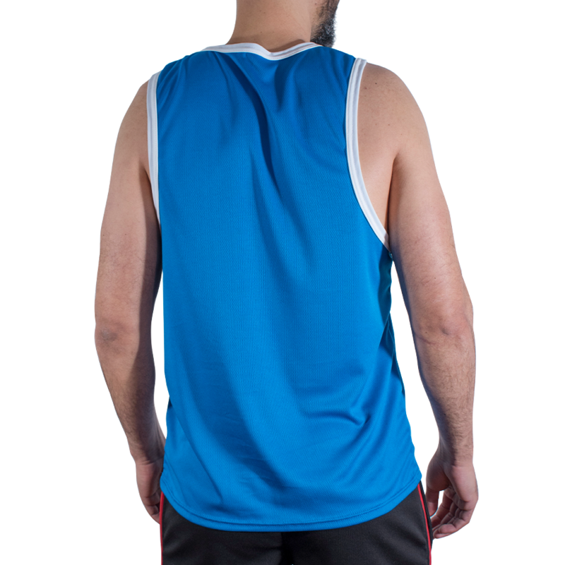 MACHO - CMV002 BLUE GYM T-SHIRT S/M - Bild 3