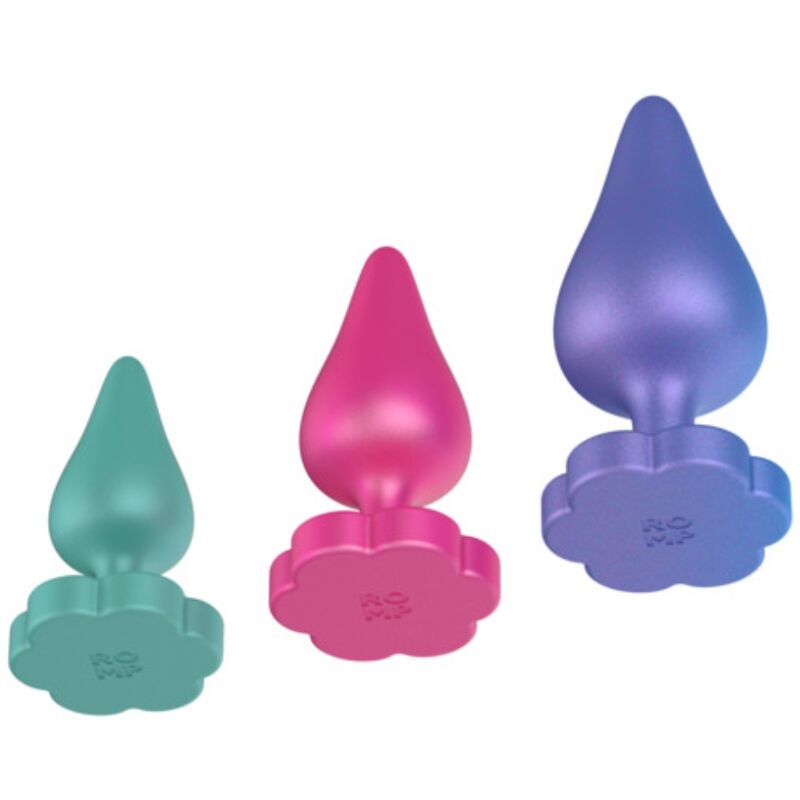 ROMP - LUSTER ANAL TRAINING KIT S/M/L WITH FLOWER-SHAPED BASE - Bild 3
