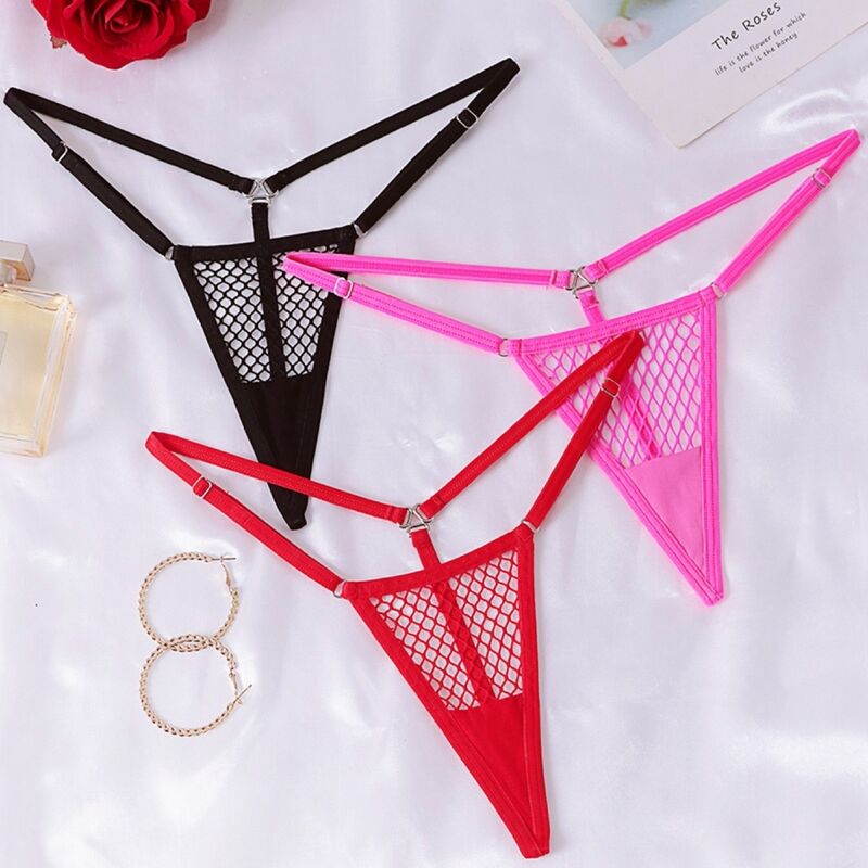 CHILIROSE - CR 4856 RED FISHNET MICRO THONG S/M AND L/XL - Bild 3