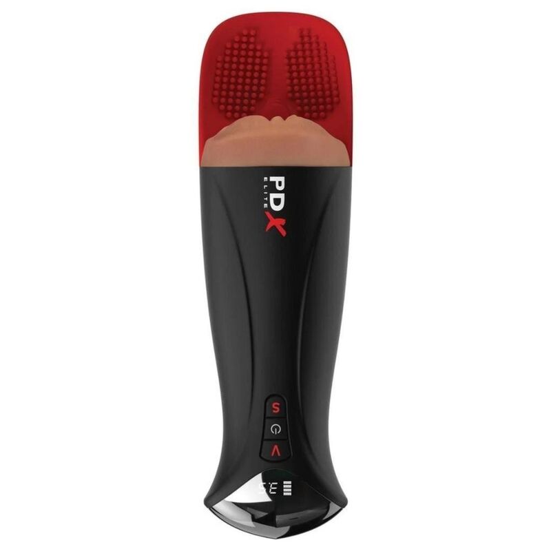 Alternative view of PDX ELITE - FAP-O-MATIC PRO XL AUTOMATIC VIBRATING STROKER BROWN 34.9 CM