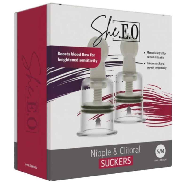 SHE.E.O - SUCTION CUP FOR NIPPLE AND CLITORIS S/M OR M/L - Bild 5