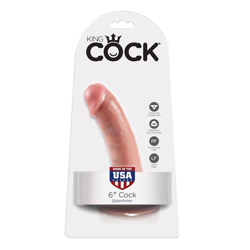 KING COCK 6" COCK FLESH 15.2 CM