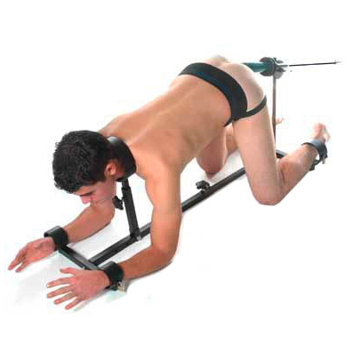Prisonstockade with fucking rod