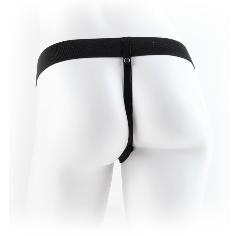 FETISH FANTASY SERIES 9" HOLLOW STRAP-ON WITH BALLS 22.9CM  FLESH
