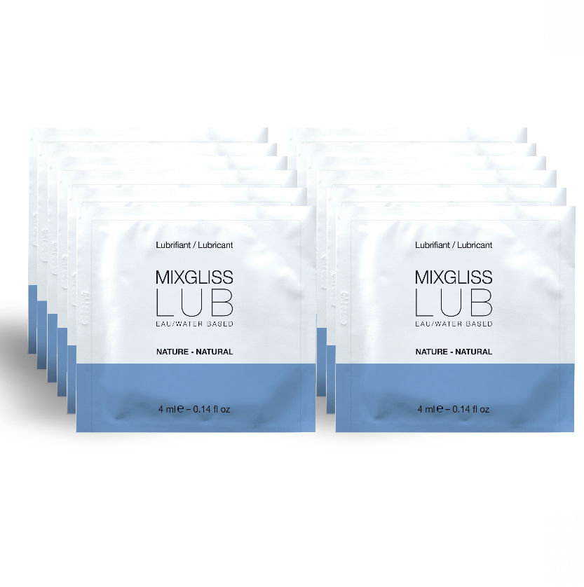 MIXGLISS WATER BASED NATURAL 12 PIECES 4 ML