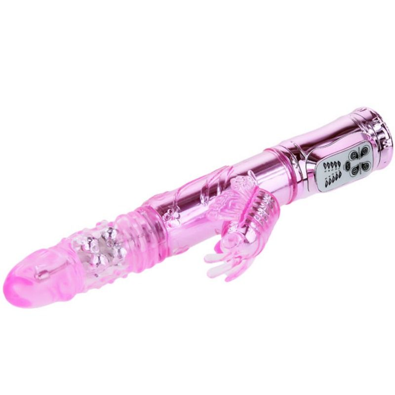 RECHARGEABLE VIBRATOR MULTIFUNCTION WITH CLIT STIMULATING THROBBING BUTTERFLY - Bild 2