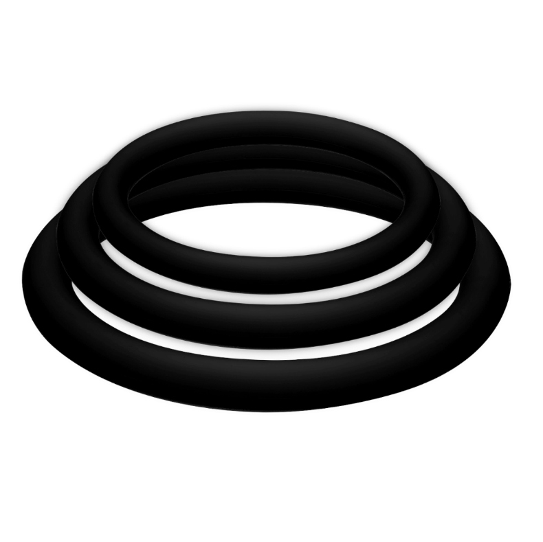 POTENZPLUS BLACK, SET OF 3 (S, M, L)