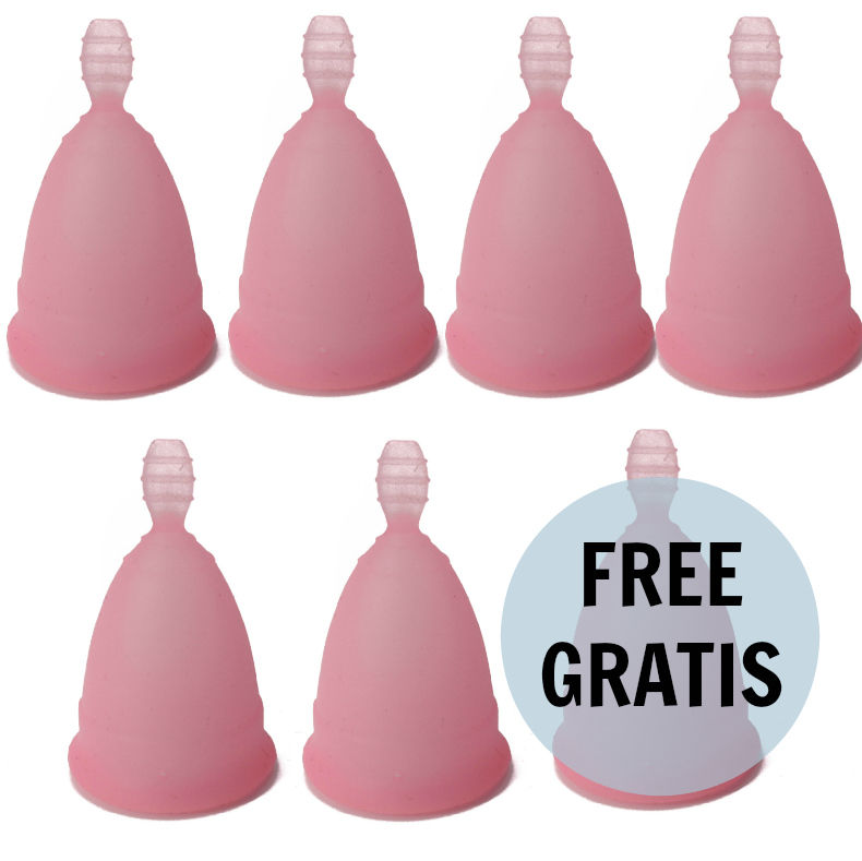 NINA KIKÍ - MENSTRUAL CUP PINK SIZE S 6 + 1 FREE - Bild 5