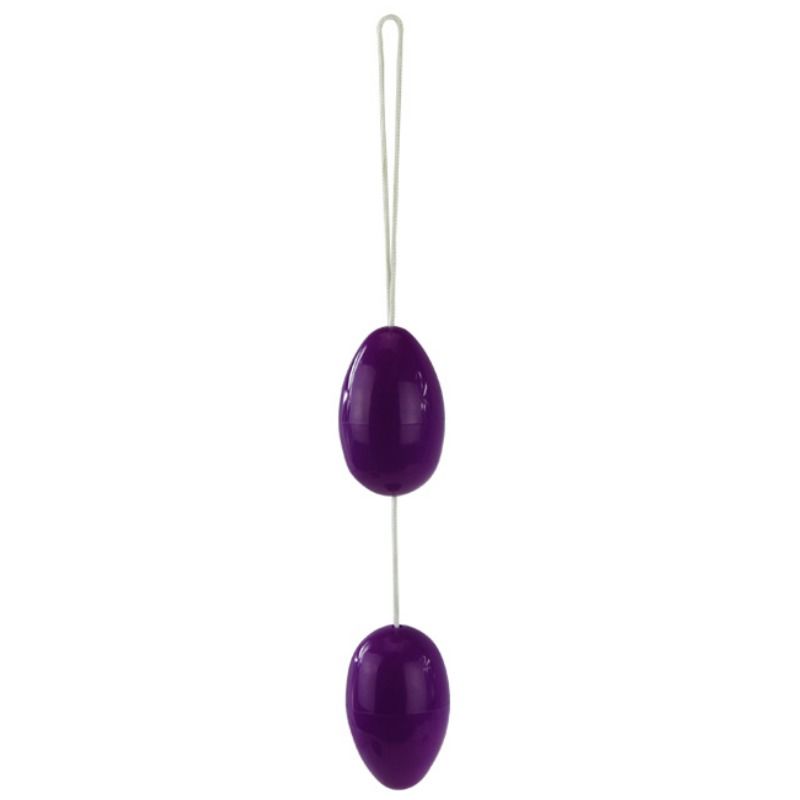 TWINS BALLS ANAL BEADS PURPLE