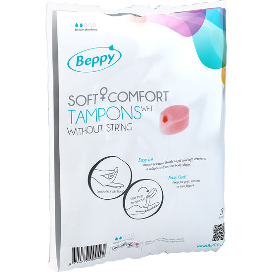 BEPPY SOFT COMFORT TAMPONS WET 30 UNITS