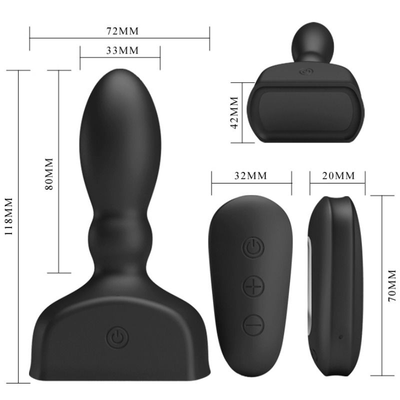 PRETTY LOVE BOTTOM MARRIEL VIBRATING AND INFLATABLE PROSTATE ESTIMULATOR - Bild 5