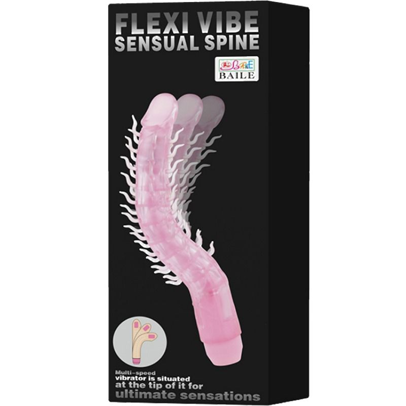 Alternative view of FLEXI VIBE SENSUAL SPINE BENDABLE VIBRATING PURPLE 23.5 CM
