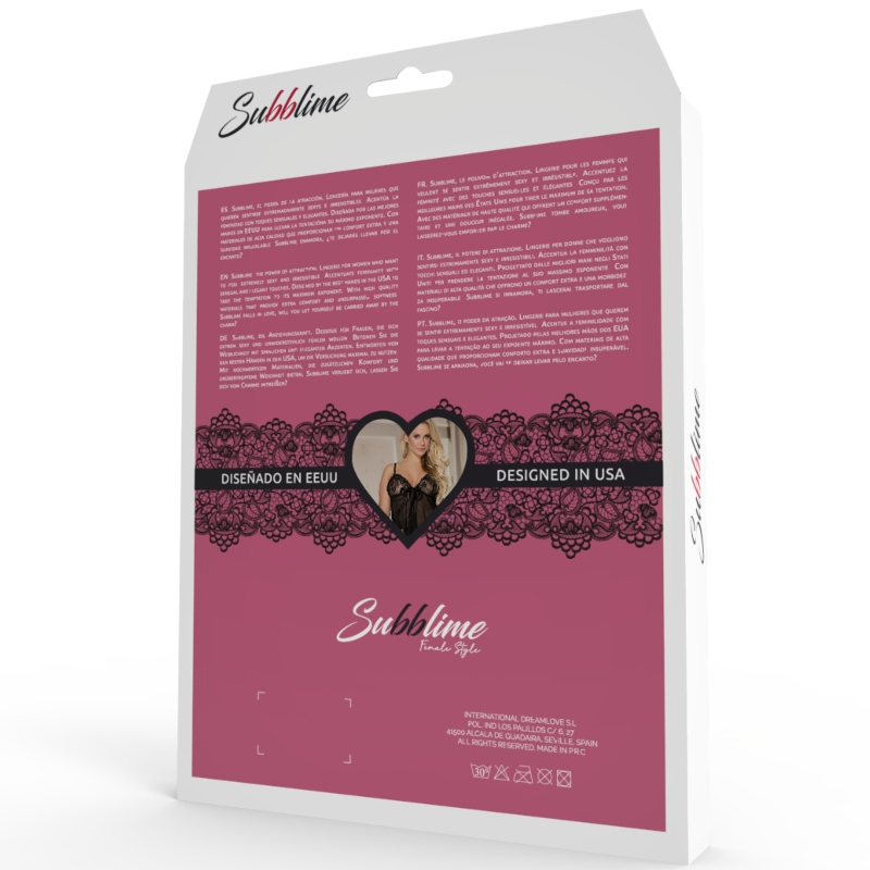 SUBBLIME SHORT DRESS + THONG RED S/M - Bild 5