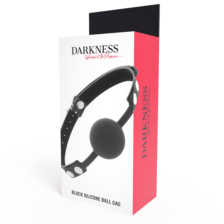 DARKNESS BALL SILICONE GAG BLACK - Bild 4