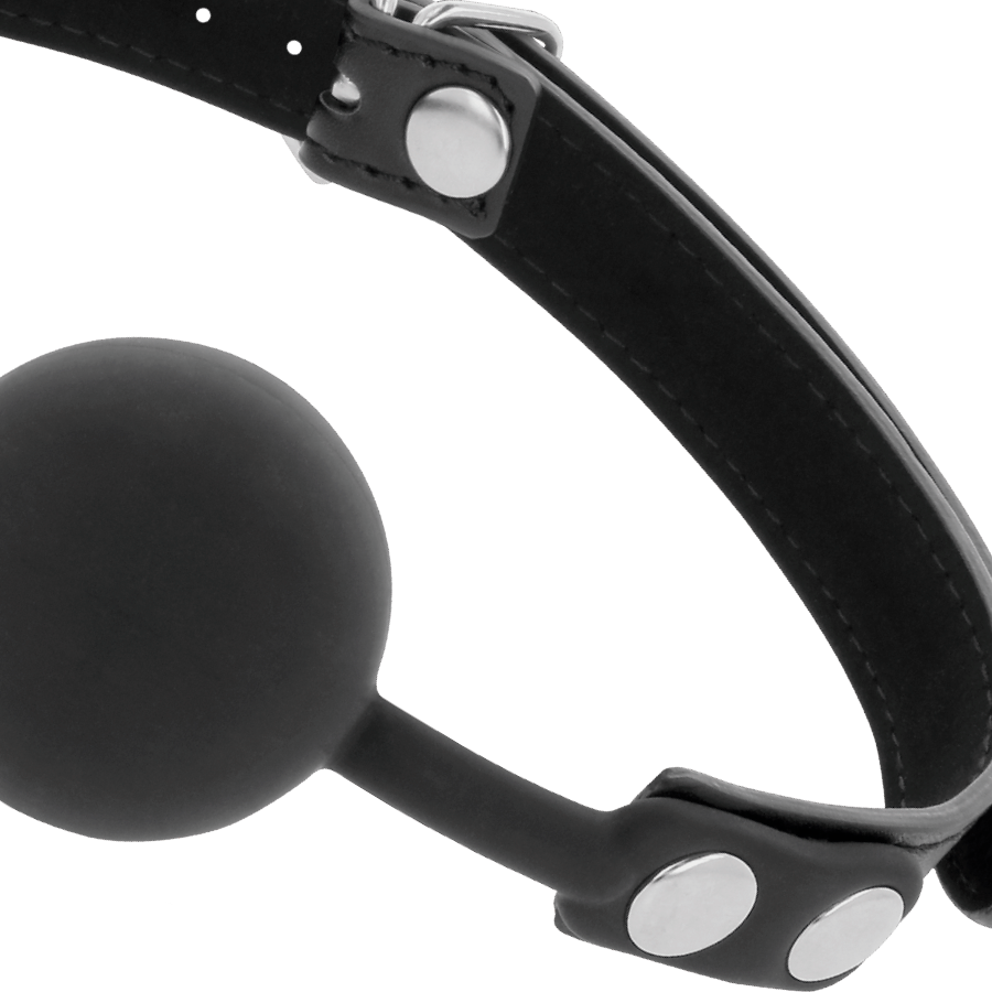 DARKNESS BALL SILICONE GAG BLACK - Bild 3