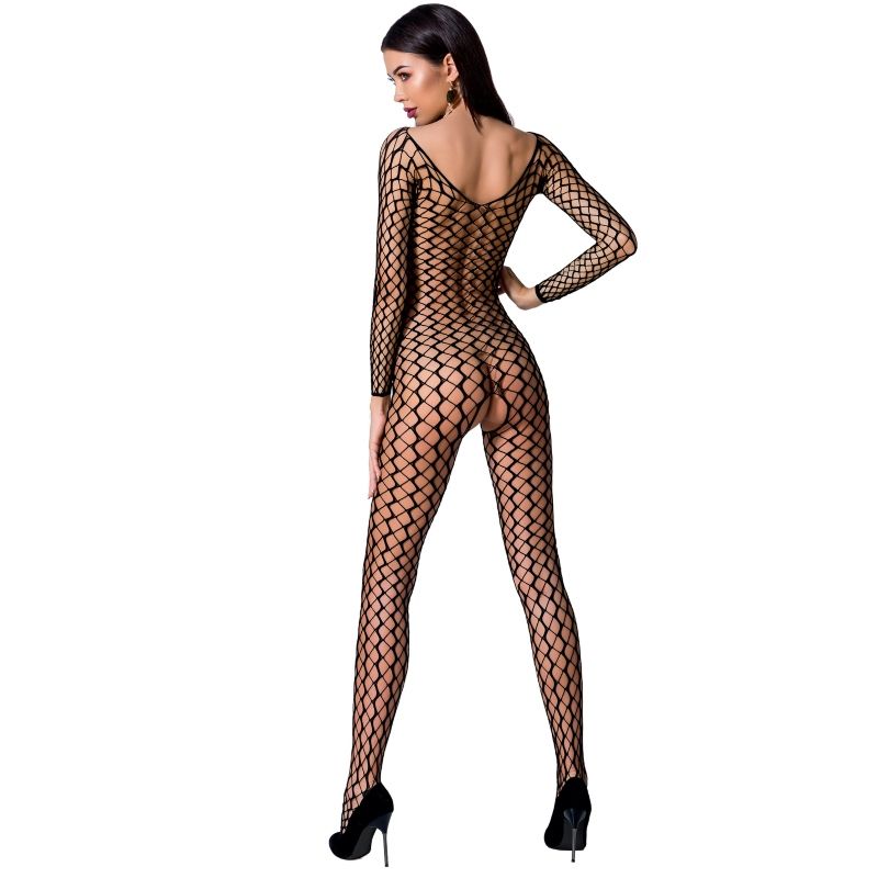 Alternative view of PASSION WOMAN BS068 BODYSTOCKING - BLACK ONE SIZE