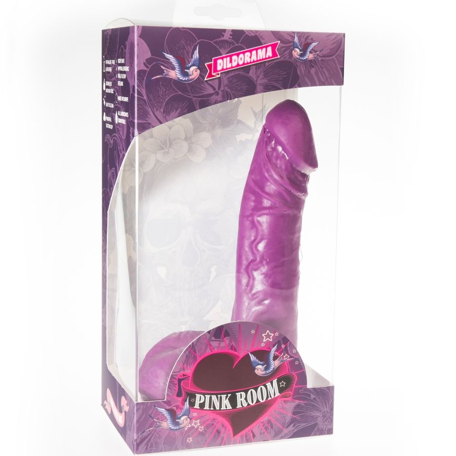 Alternative view of PINK ROOM EBAN REALISTIC DILDO PURPLE 19 CM