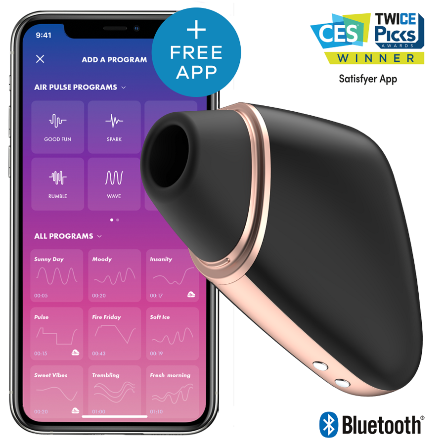 SATISFYER CONNECT - LOVE TRIANGLE BLACK